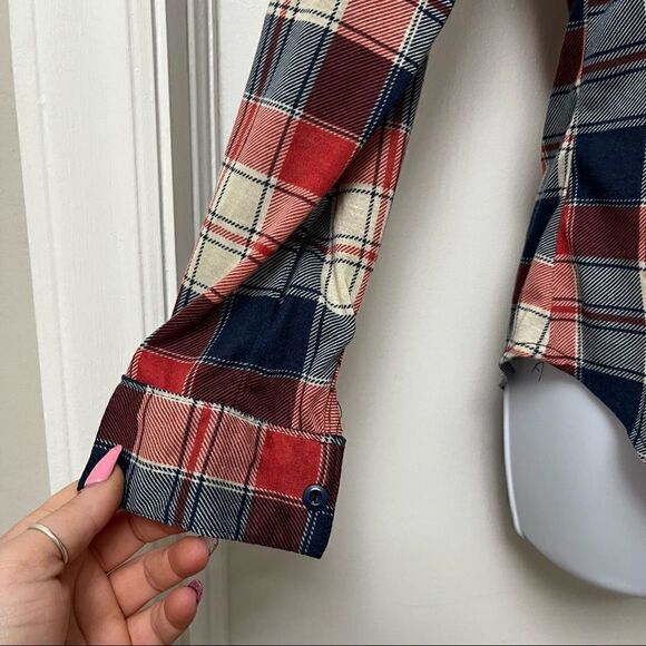 PLAID FLANNEL! size M Rue 21 EUC, worn once - Picture 4 of 12